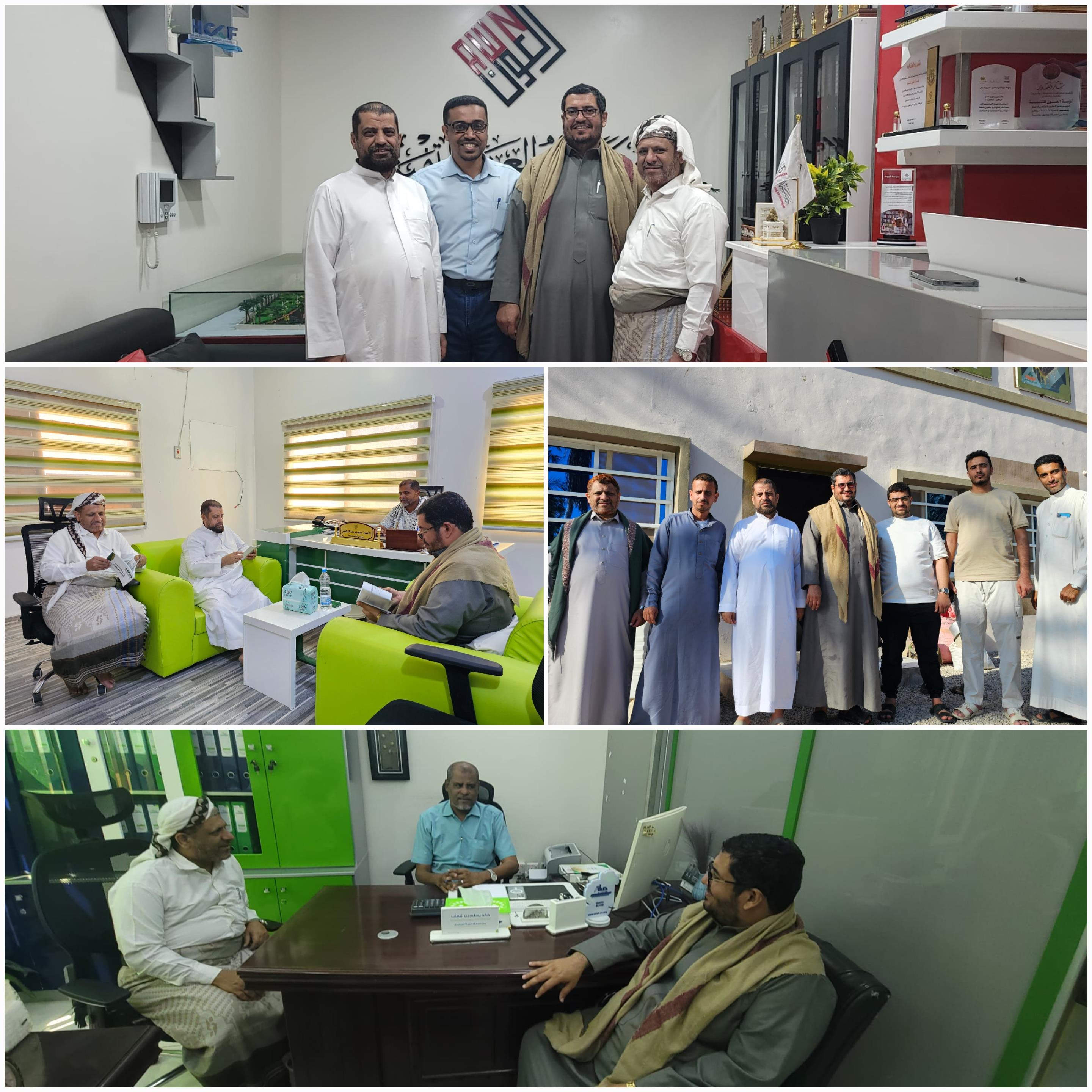 زيارة الأستاذ عبدالله باكر للجمعيات والمنظمات في مدينة المكلاء بمحافظة حضرموت